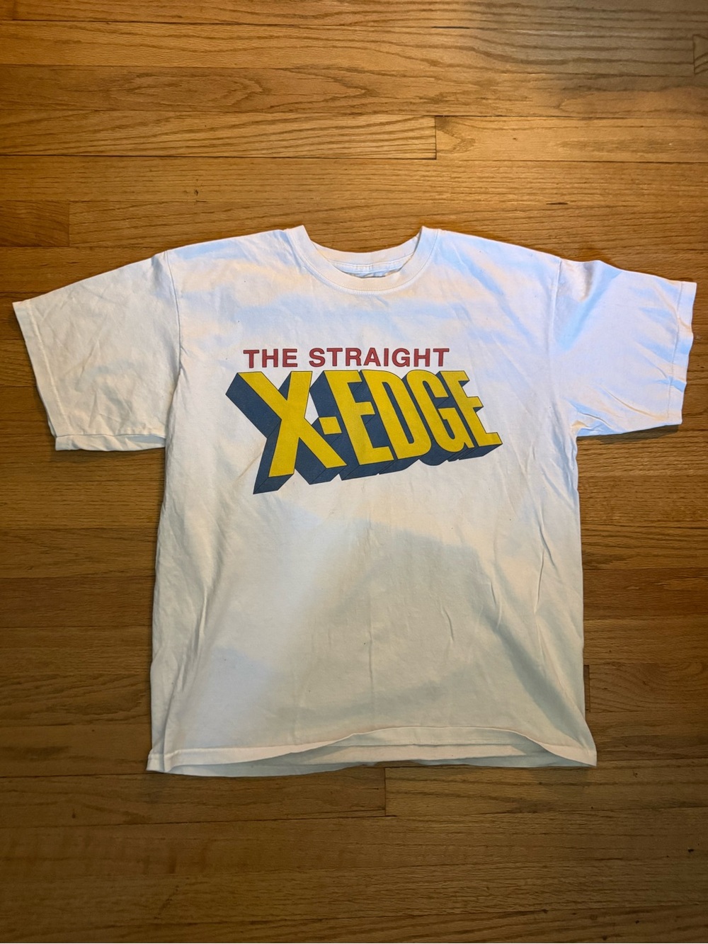 'The Straight X-Edge' Graphic Tee - White